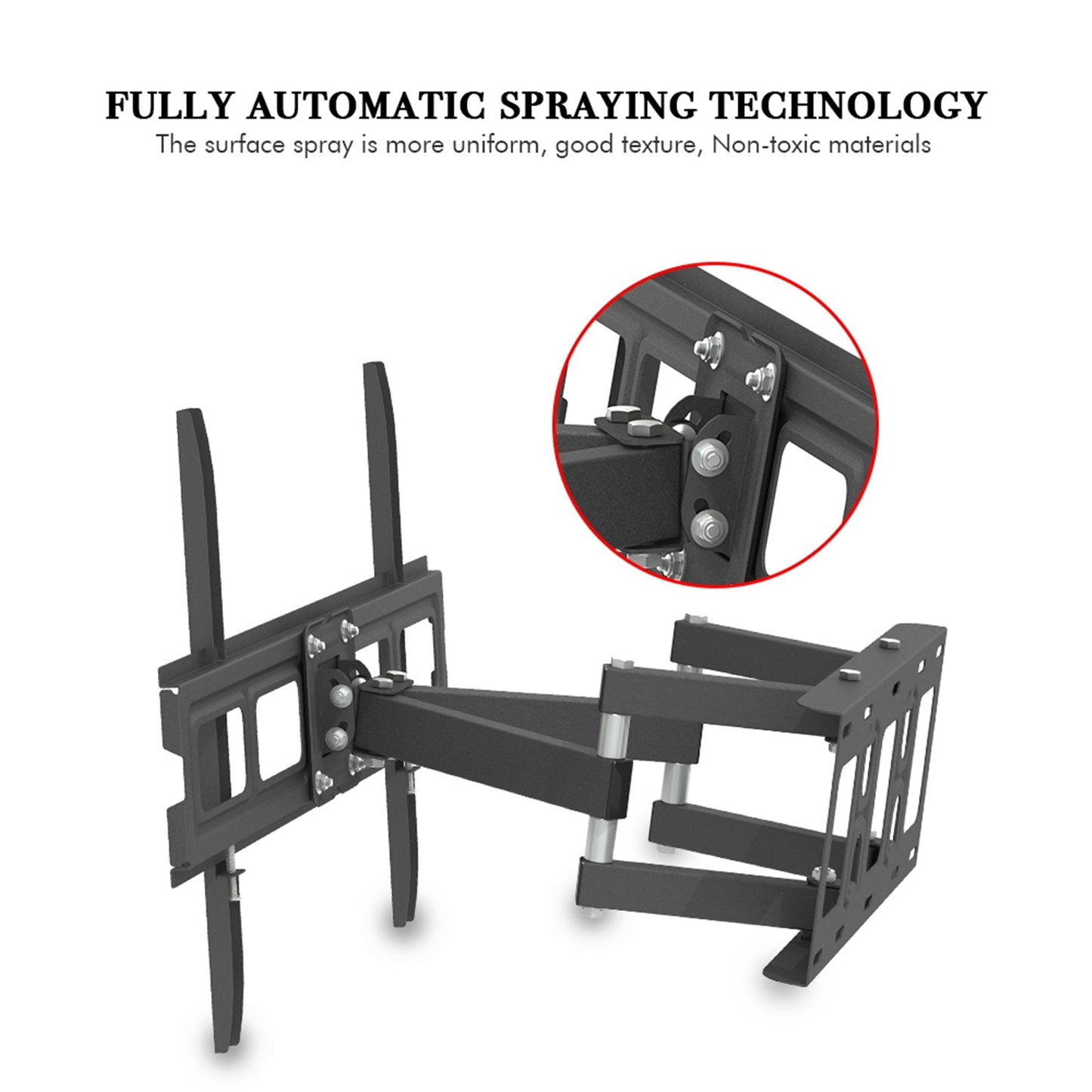 32-70 Inch Double Pendulum Large Base TV Stand Tmds-101 Bearing 50Kg/Vese600*400/Upper And Lower-10~ 10°