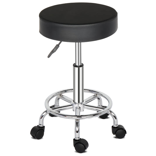 Round Stool Ha Ha Feet Rotation Bar Stool Black