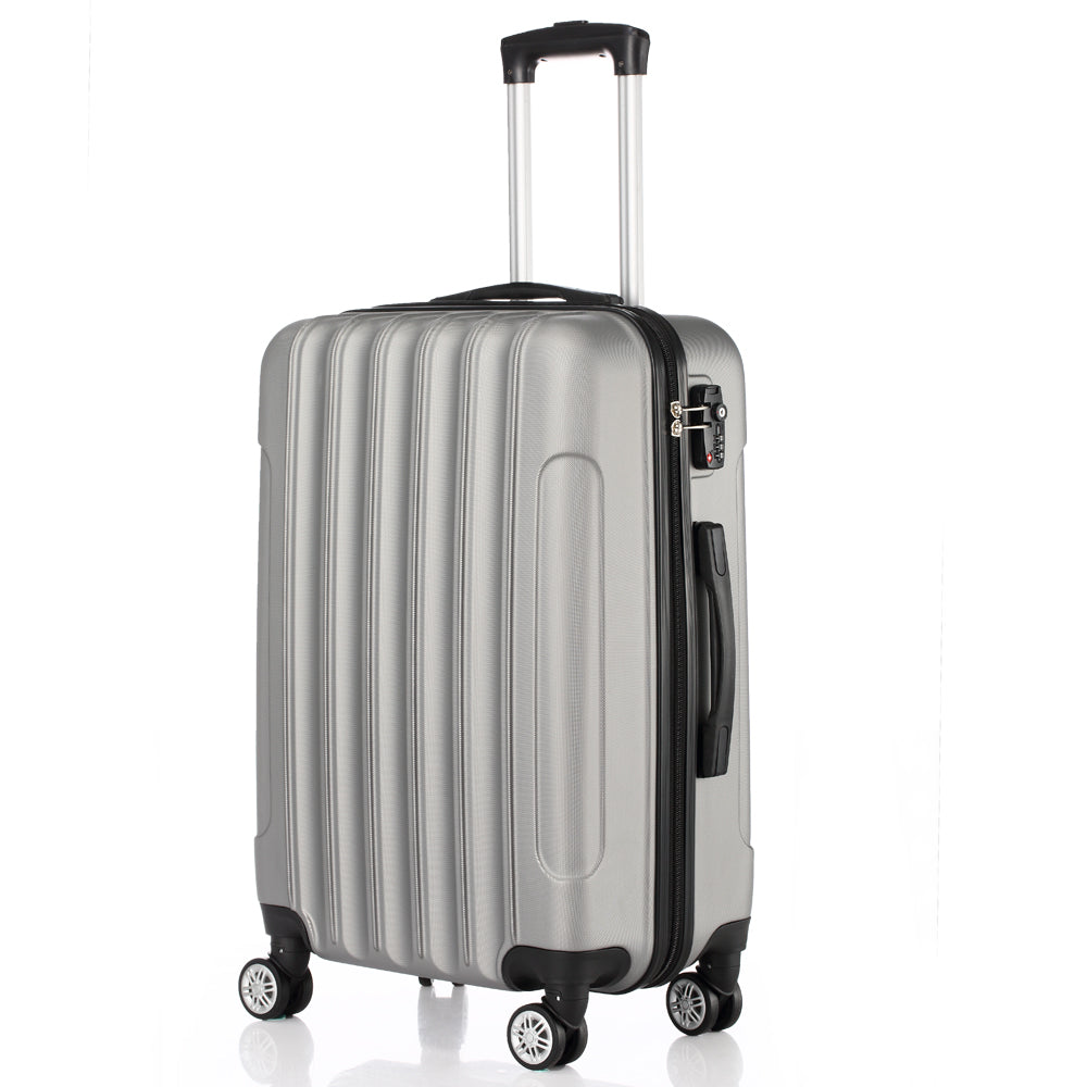 Lightweight 24in Hard Shell Travel Carry On Hand Cabin Luggage Suitcase, Approved for Ryanair Priority, British Airways