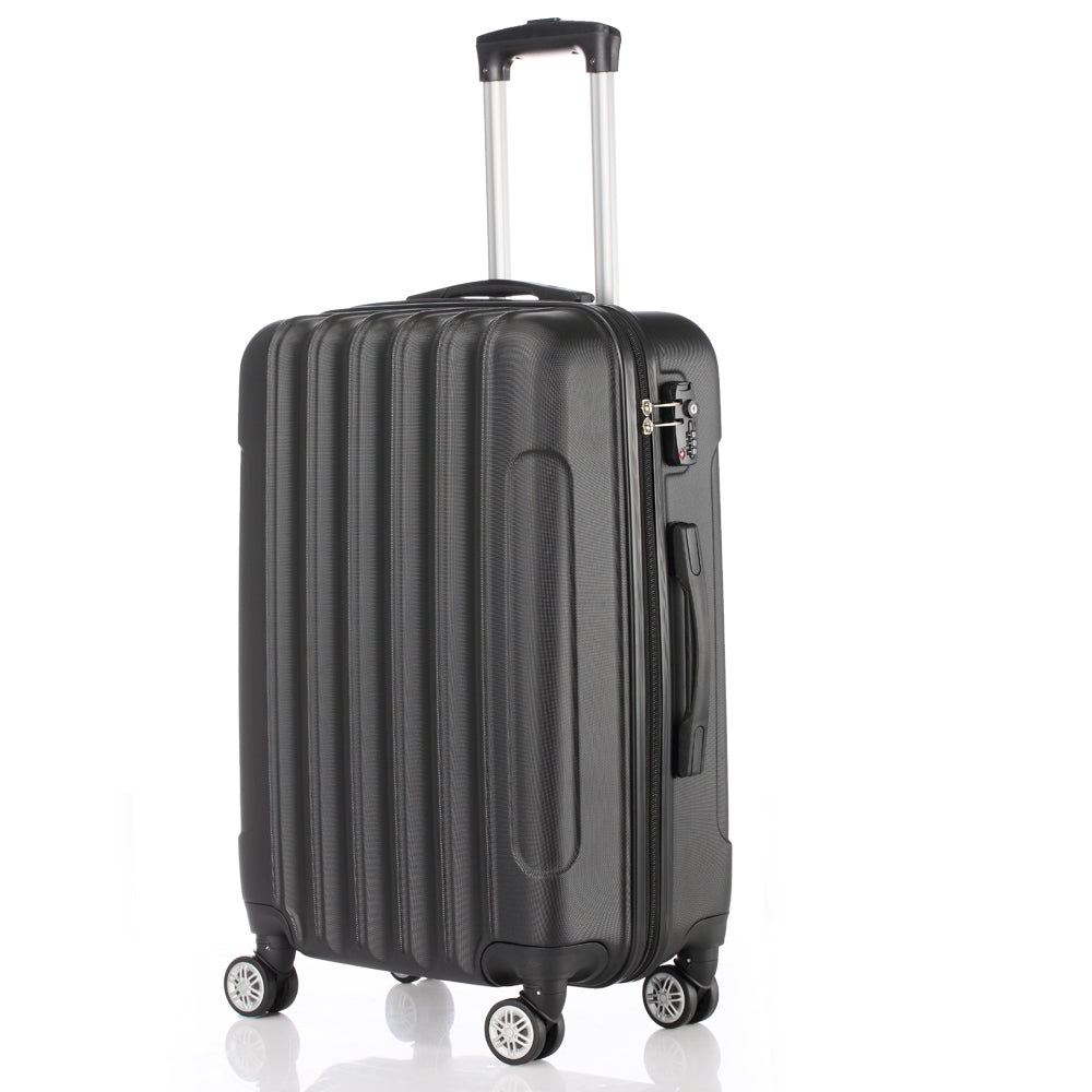 Lightweight 24in Hard Shell Travel Carry On Hand Cabin Luggage Suitcase, Approved for Ryanair Priority, British Airways