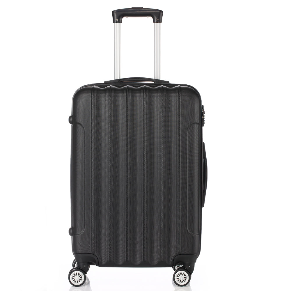 Lightweight 24in Hard Shell Travel Carry On Hand Cabin Luggage Suitcase, Approved for Ryanair Priority, British Airways