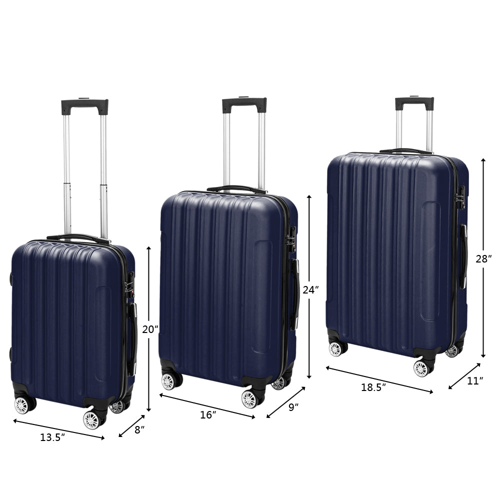 Lightweight 24in Hard Shell Travel Carry On Hand Cabin Luggage Suitcase, Approved for Ryanair Priority, British Airways