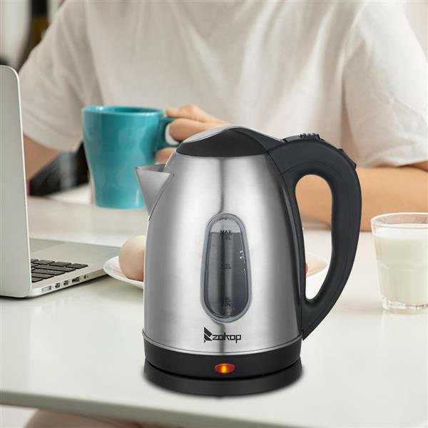 HD-1802S 220V 2000W 1.8L Stainless Steel Electric Kettle with Water Window