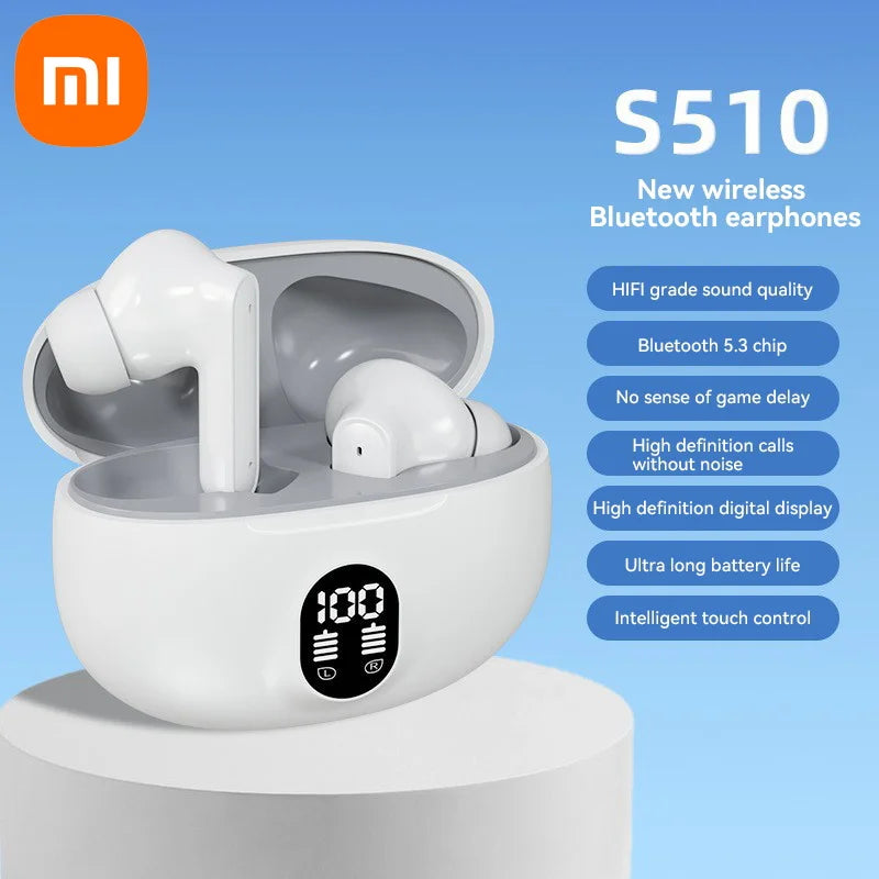 Xiaomi Original Wireless Bluetooth Earphones 5.3 High And Low Dual Unit Composite Diaphragm Stereo LED Power Display Earphones