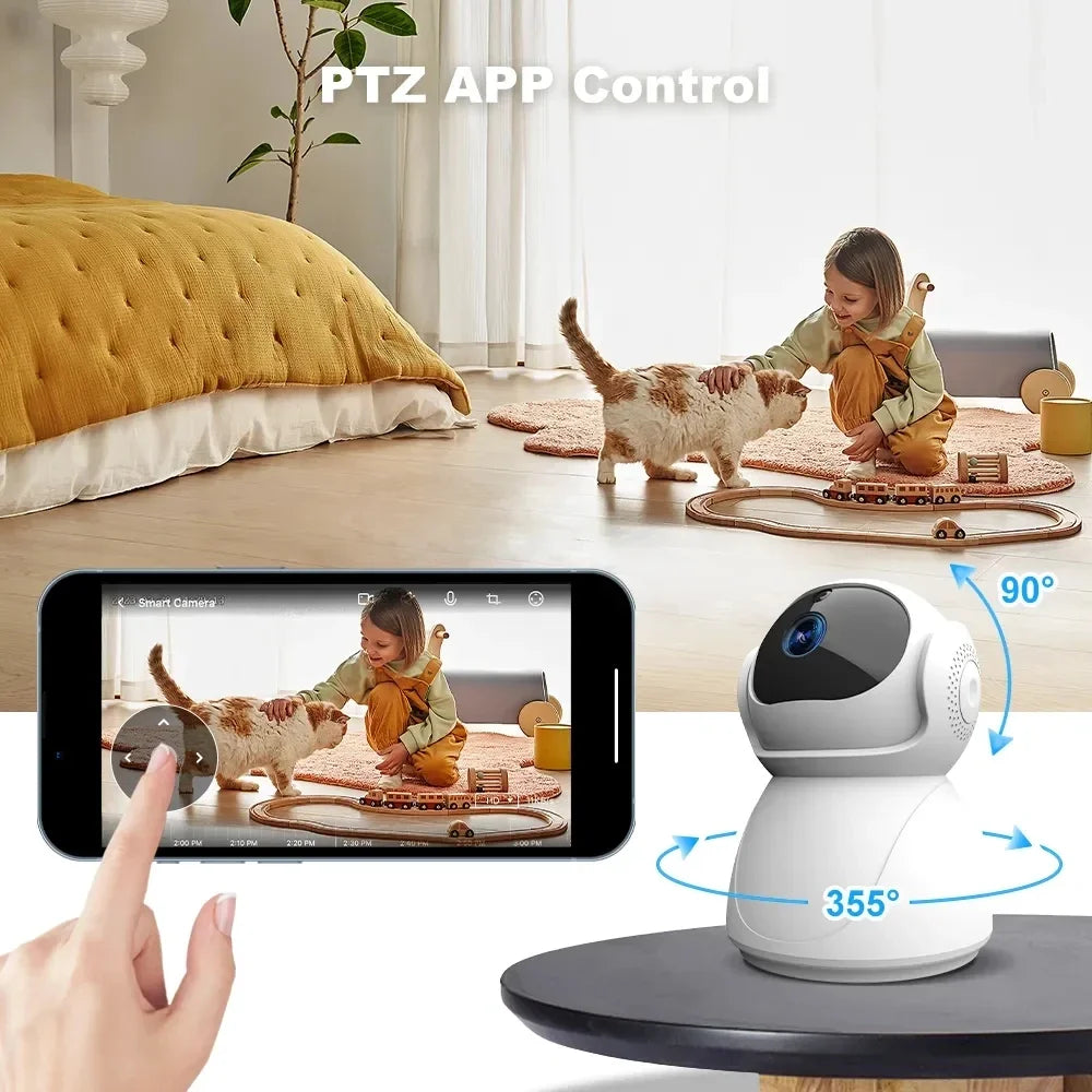 YI IoT 5MP 5Ghz Dual Frequency WiFi PTZ Camera IR Night Vision Security Camera Two Way Audio Auto Tracking Smart Home Security