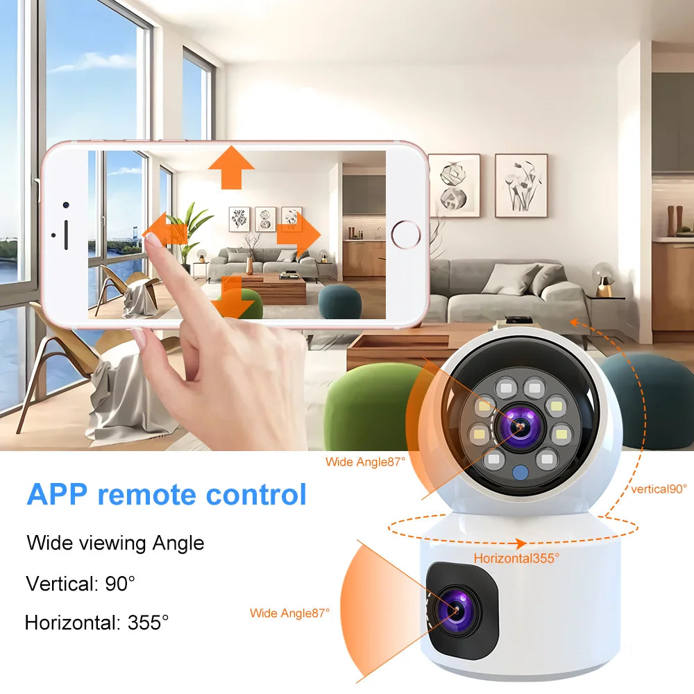 8MP 4K WIFI Camera Home Security Indoor Surveillance Camera Baby Pet Monitor Auto Tracking Two-way Audio Wireless PTZ IP Camera