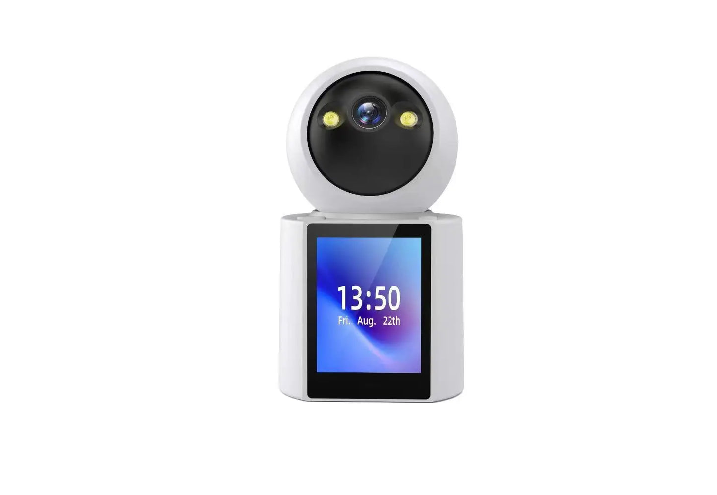 Dual Screen Camera: One Click Call, 4K 6MP WiFi Camera with AI Human Detection, Color Night Vision CCTV Video Surveillance