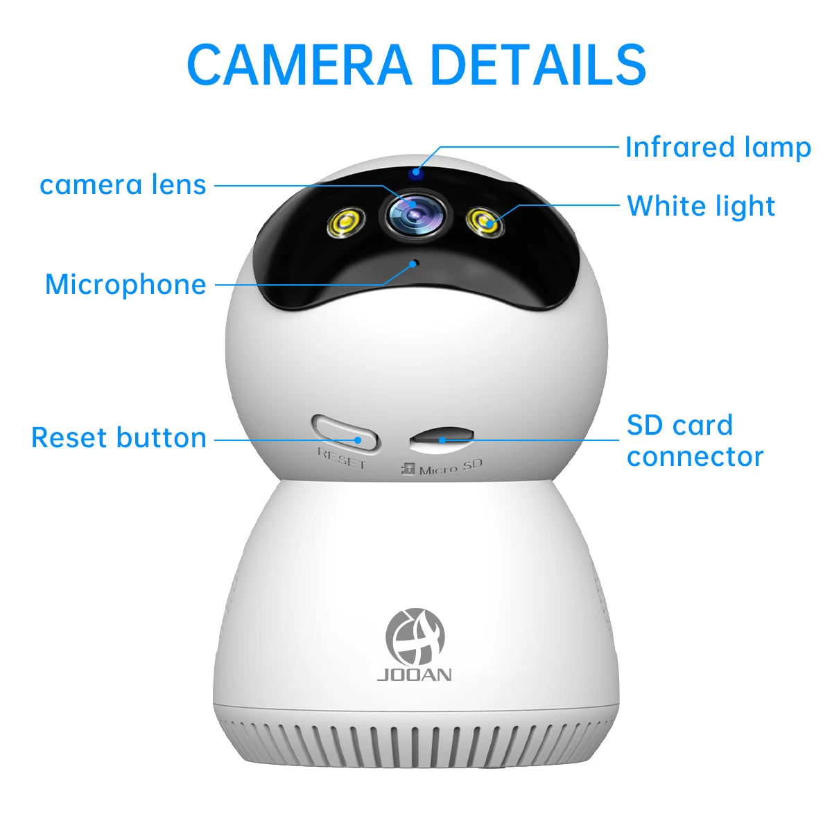 JOOAN 5MP 3MP IP Camera 5G WiFi Smart Home Indoor Wireless IP Surveillance Camera CCTV Camera AI Tracking Security Baby Monitor