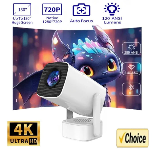 P30 PRO  Smart Mini Projector Android 11 WiFi6 Support 4K 1080P BT5.0 Projector 1280*720P Home Cinema Portable Projector