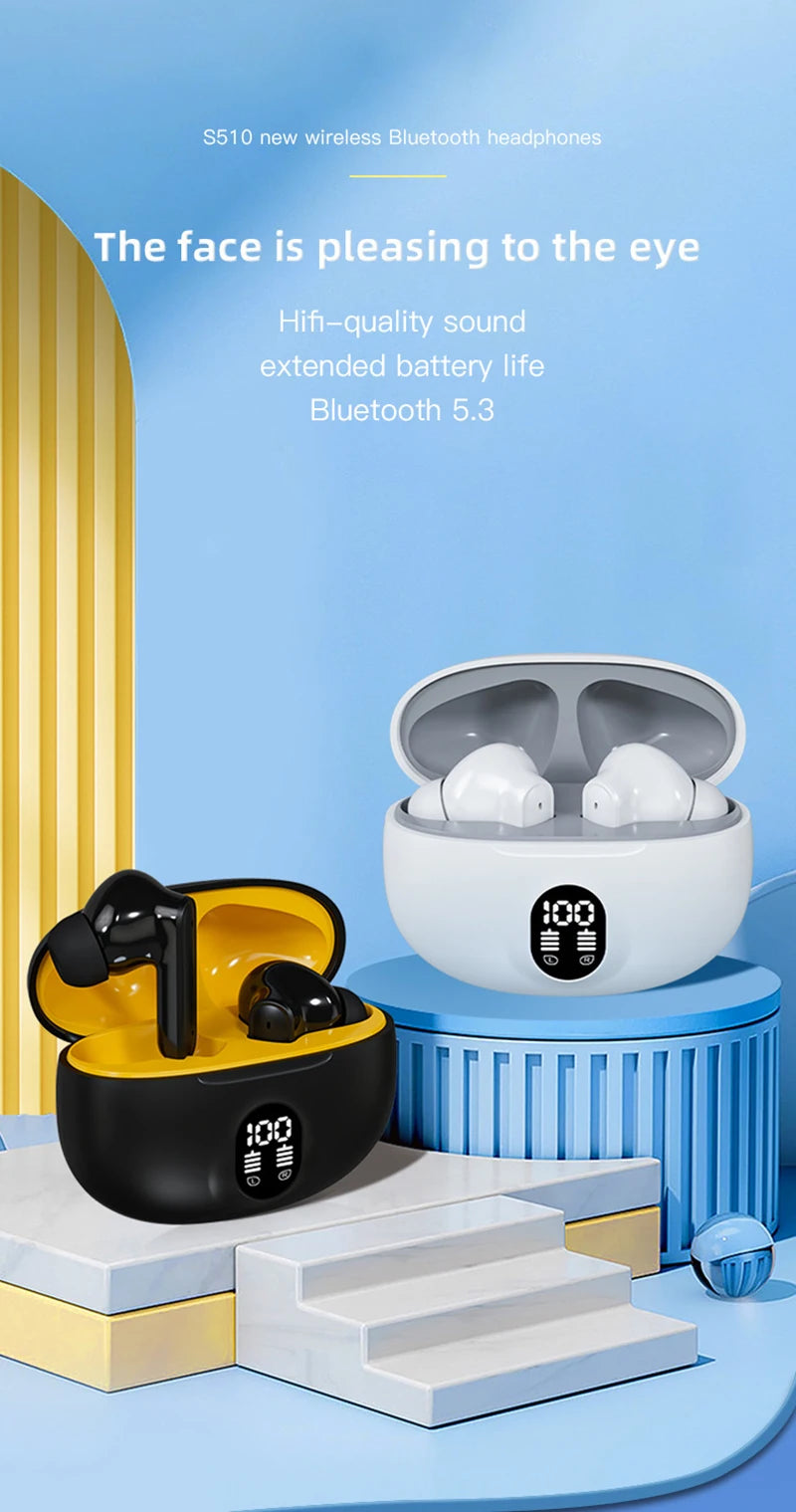 Xiaomi Original Wireless Bluetooth Earphones 5.3 High And Low Dual Unit Composite Diaphragm Stereo LED Power Display Earphones