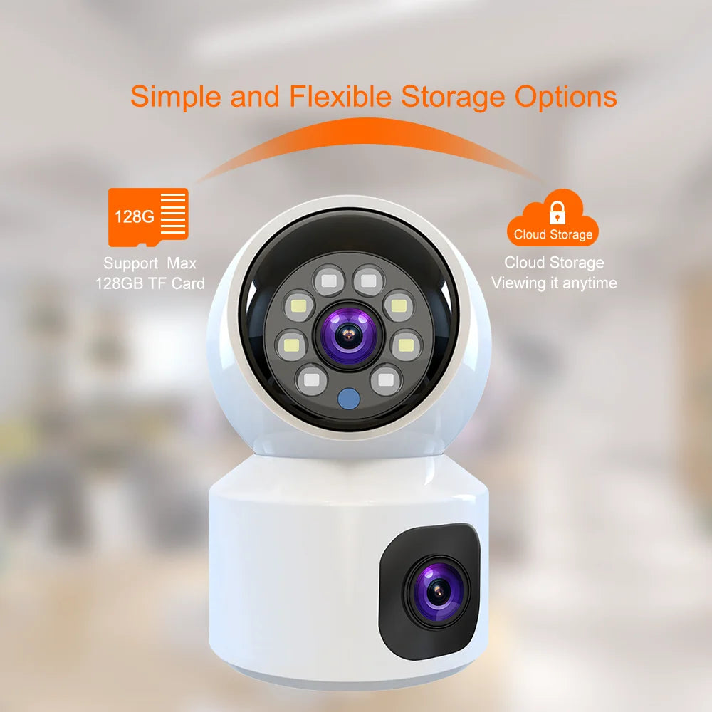 8MP 4K WIFI Camera Home Security Indoor Surveillance Camera Baby Pet Monitor Auto Tracking Two-way Audio Wireless PTZ IP Camera