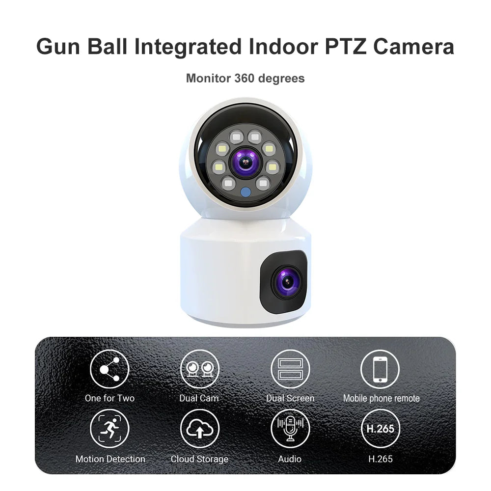 8MP 4K WIFI Camera Home Security Indoor Surveillance Camera Baby Pet Monitor Auto Tracking Two-way Audio Wireless PTZ IP Camera