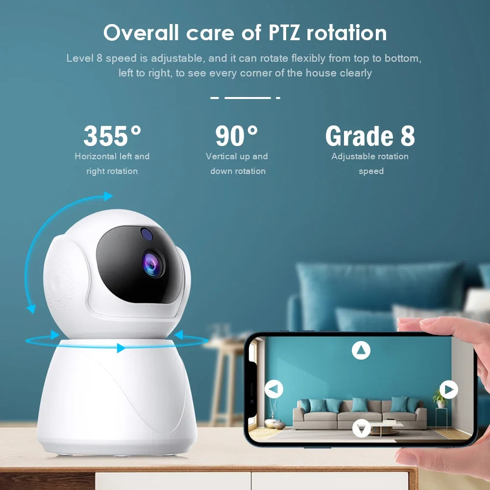 YI IoT 5MP 5Ghz Dual Frequency WiFi PTZ Camera IR Night Vision Security Camera Two Way Audio Auto Tracking Smart Home Security