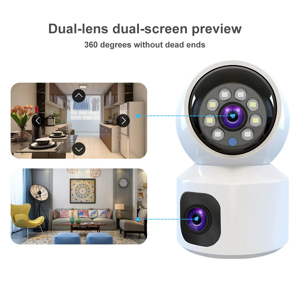 8MP 4K WIFI Camera Home Security Indoor Surveillance Camera Baby Pet Monitor Auto Tracking Two-way Audio Wireless PTZ IP Camera