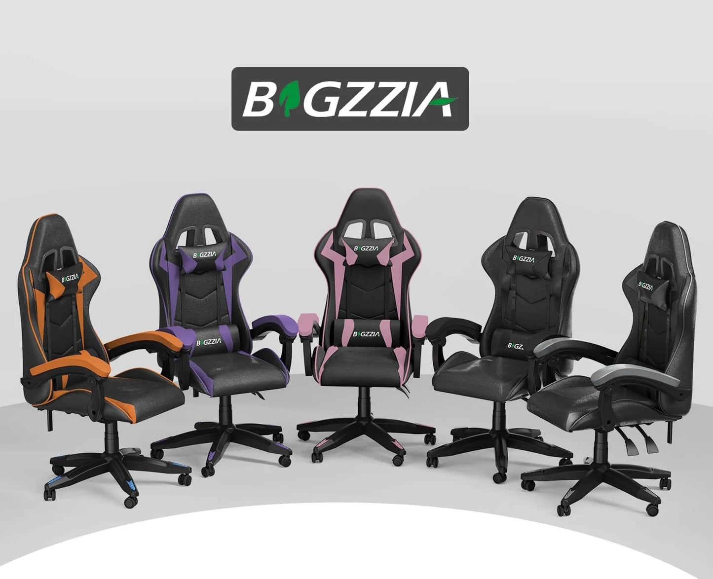 Gaming Chair Office Chair Ergonomic PU Leather Computer Desk Chair with Headrest and Lumbar Support Game Chairs Racing Chair