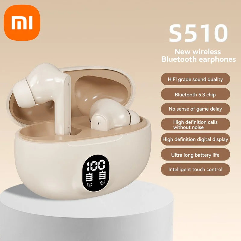 Xiaomi Original Wireless Bluetooth Earphones 5.3 High And Low Dual Unit Composite Diaphragm Stereo LED Power Display Earphones