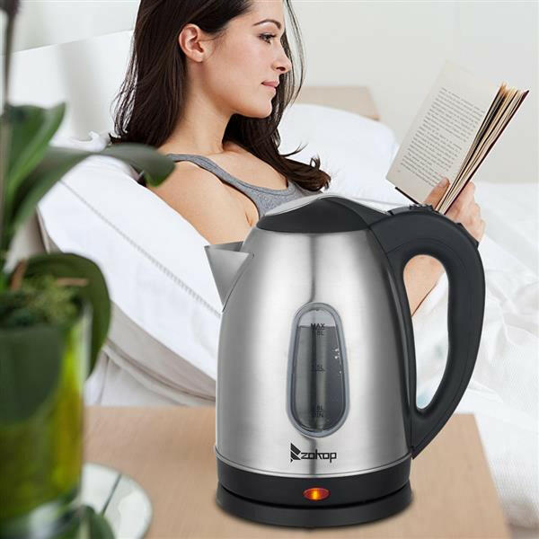 HD-1802S 220V 2000W 1.8L Stainless Steel Electric Kettle with Water Window